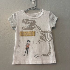 J. Crew for American Museum of Natural History dinosaur T-Rex tshirt size 3